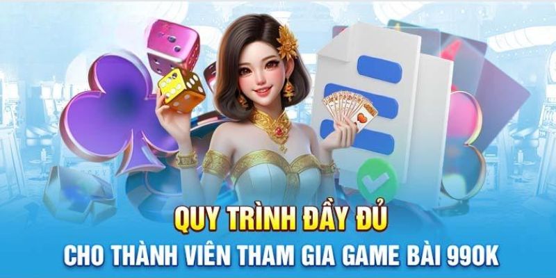 Quy trình tham gia trải nghiệm game bài đơn giản